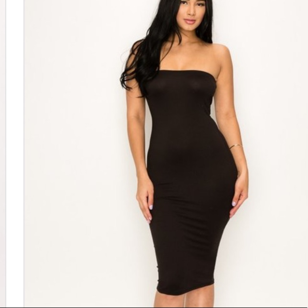 Tube dress with a bodycon fit